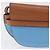 Borsa a tracolla LOEWE Mini Gate Bag in pelle blu e oro Auth ka5984A D'oro - vista 3