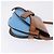 Borsa a tracolla LOEWE Mini Gate Bag in pelle blu e oro Auth ka5984A D'oro - vista 4