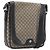 Borsa a tracolla GUCCI Diamante Canvas Pelle Marrone Argento 295679 Auth ka6042