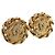 Orecchini CHANEL Metallo Tono Oro CC Auth 197928M