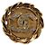 Orecchini CHANEL Metallo Tono Oro CC Auth 197928M - vista 3