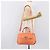 Salvatore Ferragamo Sofia Gancini Tasche Leder 2way Orange Silver Auth 199221V Silber - Ansicht 28