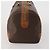 Céline Borsa Boston CELINE Macadam Canvas PVC Leather Brown Gold Auth 200952 Marrone D'oro - vista 3