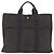 Hermès HERMES Her Line MM Handtasche Canvas Grau Silber Auth 200067 Braun - Ansicht 3