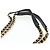 Borsa a tracolla con catena PRADA Nylon Nero Oro Auth 199857V D'oro - vista 14