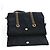 Borsa a tracolla con catena PRADA Nylon Nero Oro Auth 199857V D'oro - vista 20