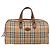 Sac Boston Burberrys Nova Check Canvas Beige Gold Auth 197879A Doré - vue 13