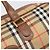 Sac Boston Burberrys Nova Check Canvas Beige Gold Auth 197879A Doré - vue 18