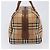 Sac Boston Burberrys Nova Check Canvas Beige Gold Auth 197879A Doré - vue 4