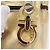Borsa Salvatore Ferragamo Gancini in plastica trasparente e oro Auth 200065V D'oro - vista 9