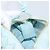 Borsa Camera BOTTEGA VENETA INTRECCIATO Candy Loop in pelle blu Auth BA15327V Blu chiaro - vista 18