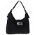 Bolso de mano FENDI Mamma Baguette en cuero Harako Negro Plata Auth yk20770A