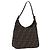 Borsa a mano FENDI Zucca Canvas Nero e Marrone Auth mr2886A
