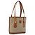 16 Céline Borsa Tote CELINE Macadam PVC Pelle Beige Tono Oro Auth 202219