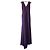 Herve Leger Abito maxi Hervé Léger viola con scollo a V Porpora