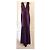 Herve Leger Abito maxi Hervé Léger viola con scollo a V Porpora - vista 4