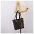 Céline Borsa Tote CELINE Macadam PVC Pelle Nero Tono Oro Auth 202222A - vista 22
