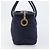 Céline Borsa a mano CELINE Nylon Navy Gold Auth ka6008 D'oro Blu navy - vista 4
