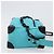 LOUIS VUITTON Mini Soft Trunk cuir Taurillon Blue Black M11673 Auth 199184SAM Noir Turquoise - vue 3