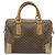 Céline Borsa a Mano CELINE Macadam PVC Pelle Beige Tono Oro Auth 200348 - vista 2