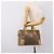 Céline Borsa a Mano CELINE Macadam PVC Pelle Beige Tono Oro Auth 200348 - vista 20