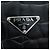 Borsa a mano PRADA in pelle goffrata Nero Argento Auth yk20763SAM - vista 19