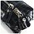 Borsa a mano PRADA in pelle goffrata Nero Argento Auth yk20763SAM - vista 20