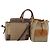 Céline Borsa a tracolla CELINE Macadam Canvas PVC Leather 3 Set Brown Beige Auth 196166 Marrone