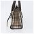 Borsa a mano BURBERRY Nova Check Canvas Beige Silver Auth 199509A Argento - vista 3