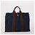 Hermès Borsa HERMES Fourre Tout in cotone, set da 3, Navy Gray, Auth BA15471 Marrone Blu navy - vista 2