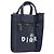 Borsa North South Christian Dior in pelle 2way Navy Silver Auth 198600M Argento Blu navy