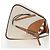 LOEWE KEN PRICE Hammock Small Hand Bag Canvas 2way Beige Silver Auth 199036SAM Argento - vista 4