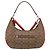 Borsa a tracolla Coach Signature PVC 2way Beige Silver Auth ki6777A Argento - vista 2