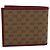 GUCCI x Doraemon Cartera Cow Doraemon Micro GG PVC Beige 654498 Auth 167547SAM Roja - vista 2