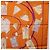 Hermès HERMES Carré 90 Seidentuch "CARNETS DE BAL" Orange Auth am12466M - Ansicht 19