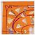 Hermès HERMES Carré 90 Seidentuch "CARNETS DE BAL" Orange Auth am12466M - Ansicht 2
