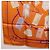 Hermès HERMES Carré 90 Seidentuch "CARNETS DE BAL" Orange Auth am12466M - Ansicht 20