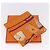 Hermès HERMES Carré 90 Seidentuch "CARNETS DE BAL" Orange Auth am12466M - Ansicht 24