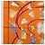 Hermès HERMES Carré 90 Seidentuch "CARNETS DE BAL" Orange Auth am12466M - Ansicht 5