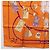 Hermès HERMES Carré 90 Seidentuch "CARNETS DE BAL" Orange Auth am12466M - Ansicht 8