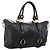 Borsa a mano Miu Miu Vittello Shine in pelle 2way Nero Tono Oro Auth 199341V