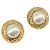 Orecchini CHANEL metallo Gold Tone CC Auth 201014
