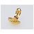 Orecchini CHANEL metallo Gold Tone CC Auth 201014 - vista 5