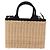 PRADA Wicker Canapa Hand Bag Rattan 2way Beige Gold 1BG835 Auth 198609SAM Golden - view 2