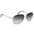 Gafas de sol CHANEL Metal Silver Black CC Auth BA15445M Negro Plata
