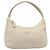 PRADA Accessory Pouch Nylon Beige Silver Auth 202088 Silvery - view 13