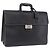 Borsa da lavoro Salvatore Ferragamo in pelle nera argento Auth 199057 Nero