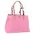 PRADA Handtasche Nylon Rosa Silber Auth 200050A Pink