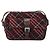 Borsa a tracolla BURBERRY Nova Check Blue Label Nylon Bordeaux Silver Auth am12529A Argento Bordò - vista 13
