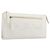 Bulgari Bolsa de mão BVLGARI em couro White Gold Auth bs36852 Branco Dourado